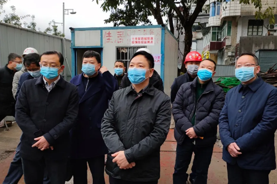 彭水縣委書記錢建超調(diào)研在建項目復工復產(chǎn)和疫情防控工作